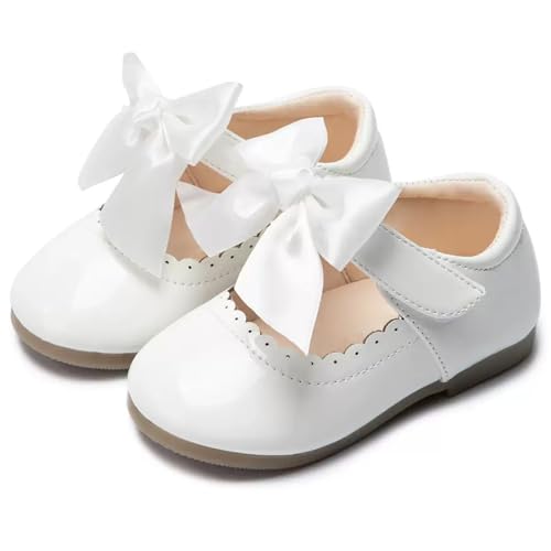 Chaussures pour tout-petites filles MNSZCN - Chaussures Mary Jane plates pour fêtes, mariage, anniversaire, école - Chaussures de fête pour filles - Chaussures de...