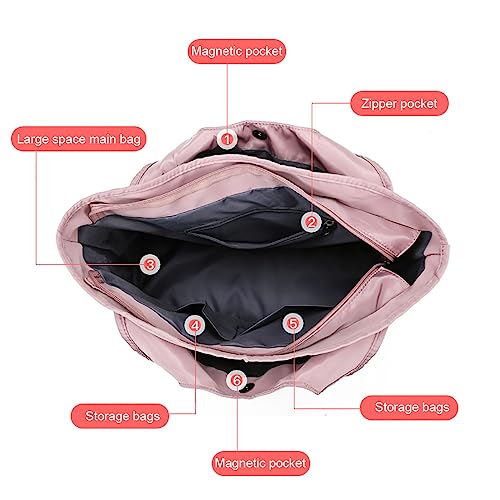 Vllcsla Travel Bags for Women 42x30x18cm, Multi-Pocket Gym Tote Bag Duffle Bag Lightweight Sports Gym Bag - Image 4