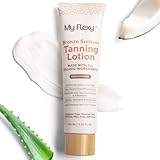 Sunless Tanning Lotion–100% Organic-Medium/Dark Tan, Natural Self Tanner, Non Toxic Gradual Tanning Moisturizer, Streak-Free Self Tanning lotion for body, Sunless Tanner for Fake Tan for Women & Men