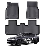 Wekar Floor Mats Fit for Model Y 2026-2025 Juniper 5-Seat - Custom Fit All Weather Front & Rear Row TPE Car Mats Floor Liners, 3-Piece (Not Fit 7-Seat)