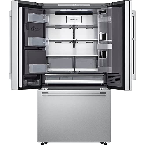 Lg Studio 24 Cu. Ft. Stainless French Door Instaview Door-In-Door Refrigerator #TOP2