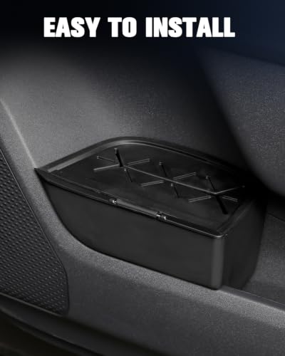 Image of (2PCS) RAV 4 2026 Trash Can Trash Bin for Door 2026 RAV4 XSE Car Door Trashcans Trash Holder for 2026 Toyota RAV4 Hybrid Accessories (LE /SE /XLE Premium /Woodland /Limited) Driver Passenger Door Trashcan