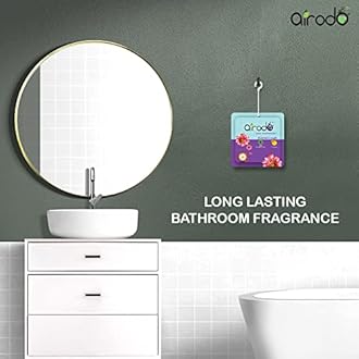 AIRODO Air Room Freshener Power Pocket Gel, Fragrance Booster, Lasts Upto 30 Days, Skin Friendly, Home Fragrance Fresh Scents for Bathroom, Toilet, Living Room, Office (Floral Crush, Pack of 8)