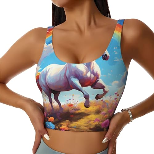 Womens Cozy Sports Bras U-Shaped Back Athletic Tank Sportswear for Sports