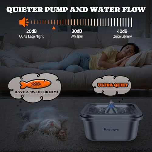 Cat-Water-Fountain-Stainless-Steel-4L140oz-Pet-Fountain-Water-Bowl-Indoor-Automatic-Dog-Drinking-Dispenser-Cat-Feeding-Watering-Supplies-Metal-Kitty-Waterer-Fountain-6-Replacement-Filters