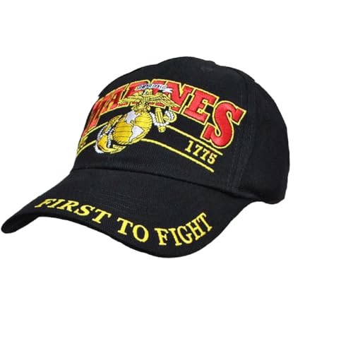 Image of MWS U.S Marine USMC Semper Fi Always a Marine Traditions Since 1775 Logo Eagle Embroidered Cap Hat