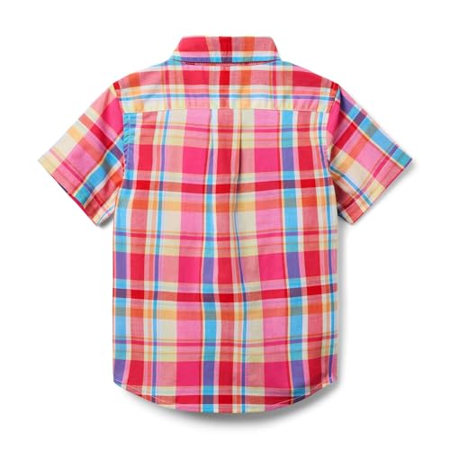Janie and Jack Boys Madras Pink Plaid Top (Toddler/Little Big Kid)2
