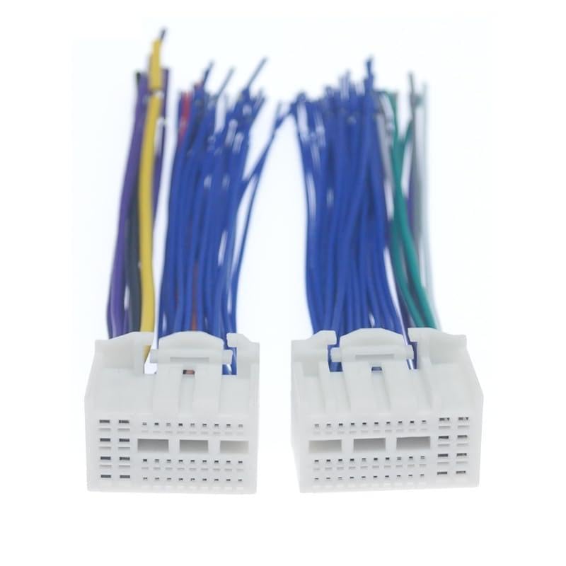 10X 35Pin+38Pin Full Pin Pluging Car Stereo Wire Harness Adapter Connector Plug Into Radio for KIA K2/K3/K4/For Elantra/Mistra