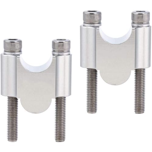 ANCLLO Kit de barres de rehaussement de guidon CNC 22mm pour moto compatible avec quad, moto cross tout-terrain