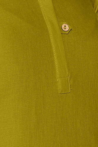 Image of Aurelia Womens Mandarin Collar Solid Kurta