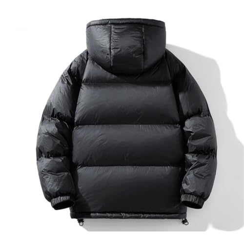 Winter Hooded Men's Down Jacket Fashion Warm Down Jacket Casual Winter Men's Thick Parka - Image 4