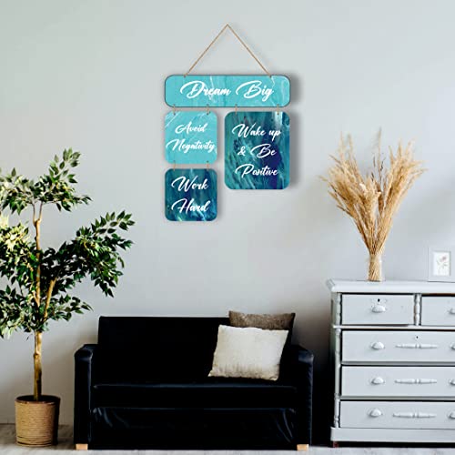 Image of Zesta Motivational Wooden Wall Hanging Decorative Items /Hanging Home Wall Decor Items /MDF Decoration Items /Cute Wall Art For Living Room /Home Decor Items Living Room