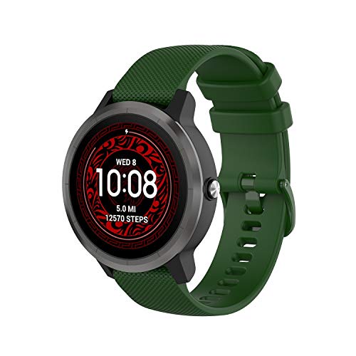 Watch Band intended for Coros APEX 42mm/PACE 2 Adjustable Quick Release Wristbands Strap Breathable Silicone Bands Replacement Wristbands for Coros APEX 42mm/PACE 2 for Women&Men Width: 20mm (All 10 - image 7