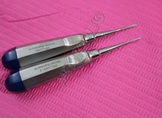 2 PC STRAIGHT DENTAL SURGERY EXTRACTING LUXATING APICAL ROOT TIP ELEVATOR-GERMAN