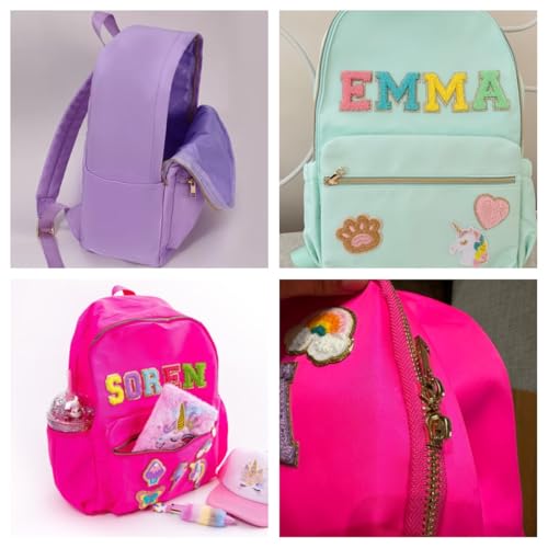 Personalized Backpack Girls Back To School Backpack With Name Patch Custom Nylon School Backpack Gifts for Boys Kids Toddles Students Birthday Christmas2