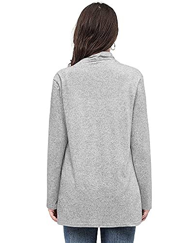 Image of ULTRANICE Cardigan Sweaters Womens Fashion 2025 Spring Lightweight Long Sleeve Casual Tops Clothes Outfits with Pockets