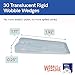 The Original Wobble Wedge Rigid Plastic Shims, Heavy Duty Leveling Wedges for Furniture, Tables, Toilets, Home Improvement & Work Projects, Transparent Plastic Shim, Leveling Feet, MADE IN USA, 30Pack