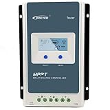 EPEVER MPPT 40A Solar Charge Controller 12V 24V Auto, 40 amp Solar Charge Regula...