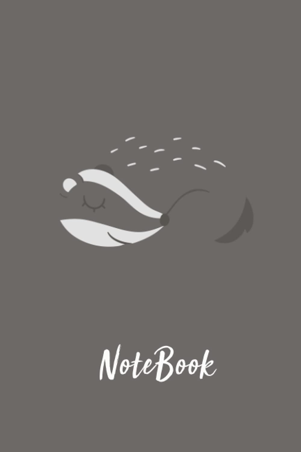 Badger Notebook: Sketchbook Diary Notebook Composition Notes Day Planner Notepad Paper Sheets, Blank lined Notebook, 6" x 9'' 120 Pages