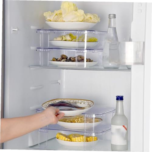 Étagère de rangement transparente en AS ultra-robuste et bac empilable modulable