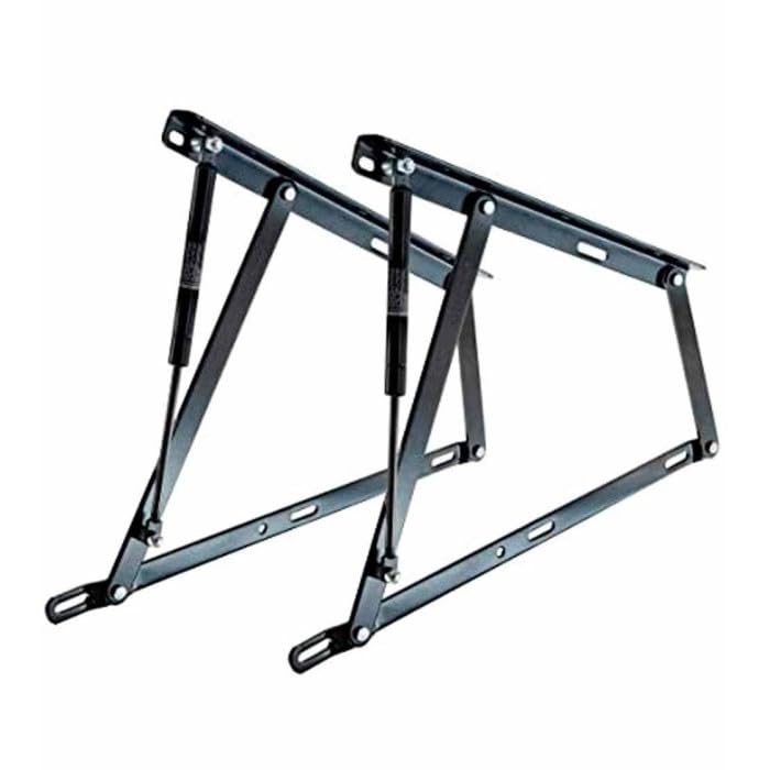 CAMBIA TUS MUEBLES CTM® Pack 2 Bisagras para Canapé Abatible – Resorte Hidráulico – Compatible con Camas Individuales – Acero Reforzado Antirruido – Fácil Montaje (800N)