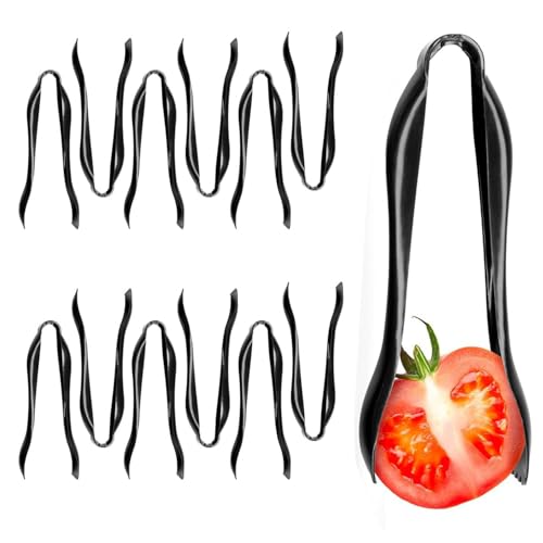 12 Pack Large Plastic Serving Tongs for Buffet - Plastic Serving Utensils for Hot and Cold Food - Reusable Kitchen Serving Tongs for Christmas Parties Holidays and Gatherings