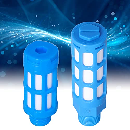Conjunto de silenciador de escape pneumático PBT de plástico azul para cilindro válvula solenóide ta