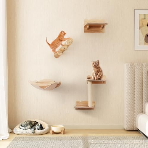 Mueble de pared para gatos PETSITE 4 piezas miniatura 3