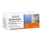 Ambroxol-ratiopharm 30mg Tablets - Dissolve Mucus and Relieve Cough for Acute and Chronic Lower Respiratory Diseases - Pack of 20