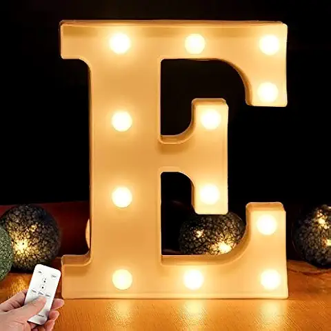 WHATOOK Letras Luminosas Decorativas con Luces LED y Control Remoto Cover