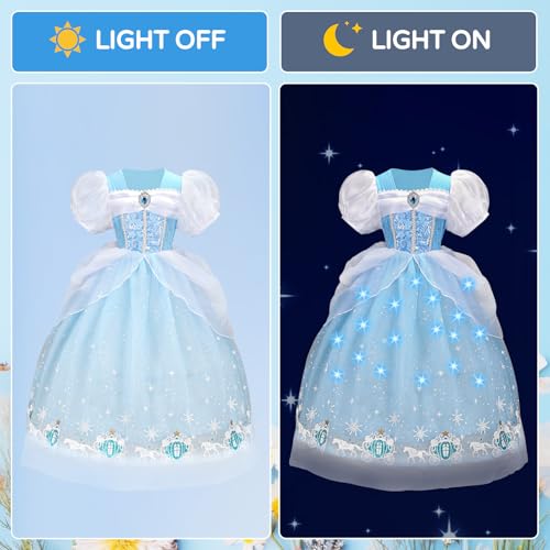 Vestido de princesa Cenicienta para niñas 3-4 años miniatura 3