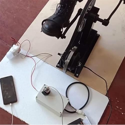 350W Portable Pedal Generator, Hand Crank DC Power Supply con 12V Interface y 5V Cargador de Autos, Respaldo de Emergencia para el Campamento al Aire Libre, Uso doméstico, Silent Belt Drive Ejercicio