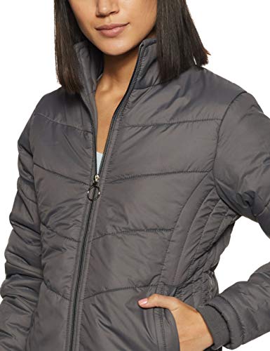 Image of Qube Fort Collins Women's Regular-Length Bomber Jacket - Comfortable, Stylish Casual Outerwear for Winte
