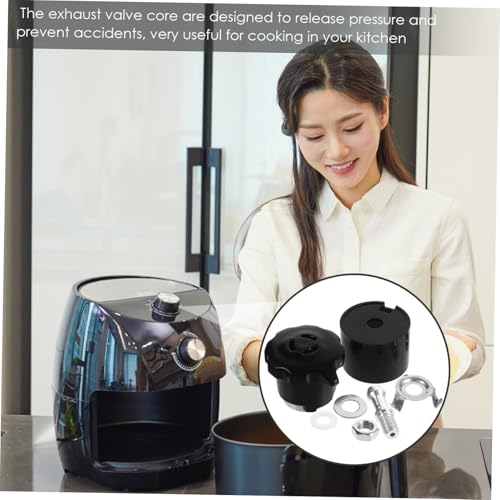 Reemplazo de válvula para olla a presión de acero inoxidable y plástico con cubierta anti-obstrucción para ollas eléctricas de presión, accesorios seguros para cocinar miniatura 4