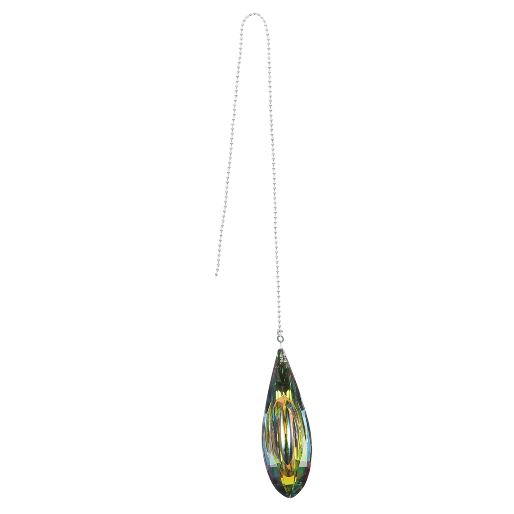 Angoily Crystal Fan Pull Chain DIY Decorative Pendant for Light Fixtures Add Elegance to Your Room