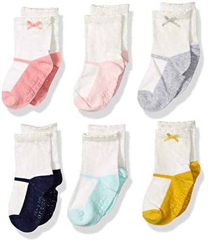 Image of Carter's Baby Girls' Socks, Pack of 6