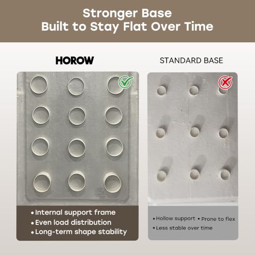 Image of HOROW 60 inch x 30 inch Shower Base, Center Drain Shower Pan, Low Profile Acrylic Base with Reinforced Fiberglass, Non-Slip Surface, Stainless Steel Drain Cover, Leak-Resistant for Bathroom