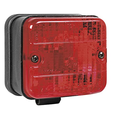 OROK - Feux antibrouillard arrière avec Bride/A Fixer sur étrier ou Fixation avec Bride - Dimensions : 87 x 77mm - Entraxe : 55mm - Ampoule P21W fournie -...