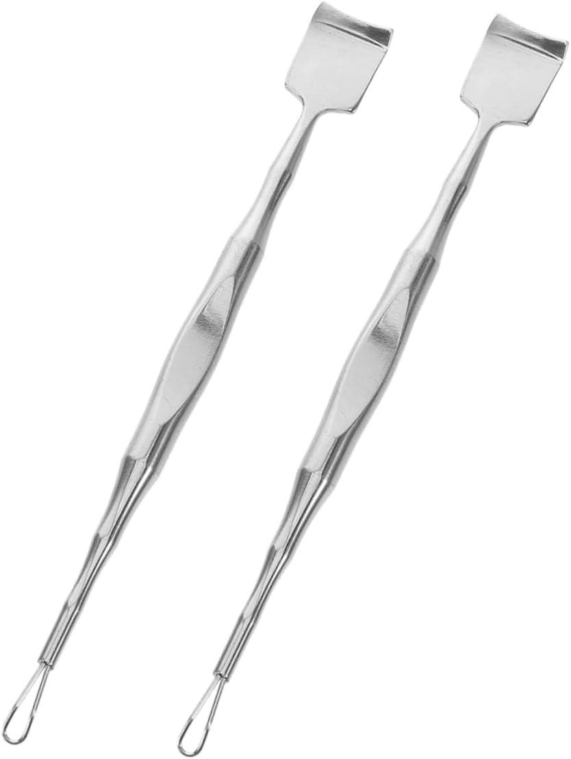 2pcs Stainless Steel Blackhead Cleaning Spade for Face and Skin Care