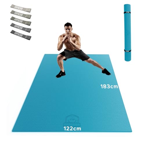 HAPBEAR Yogamatte XXL- Extra Groß Breit Sportmatte Fitnessmatte...