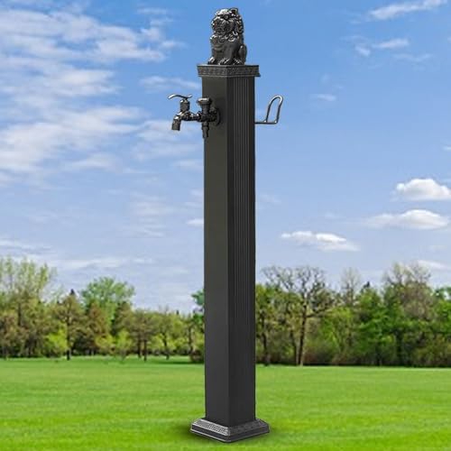 ZR98US Outdoor Water Faucet, Antifreeze Garden Hydrant Water Dispenser Fountain, Freestanding Hose Stand with Faucet for Irrigation and Watering