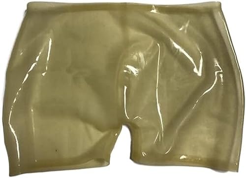 セクシーな男性の天然ラテックスショーツフェチゴム下着ボクサー,カスタムカラー,L