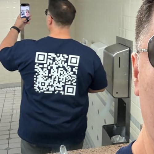 Customized QR Code Shirt - Custom Your Own Shirts - Funny QR Code T-Shirt - Custom Code Tee - Funny QR Code Shirt for Men Women Multi4
