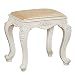SYTH Bancos de Tocador Taburete de tocador Europeo, Taburete de tocador de Maquillaje, Silla de Piano barroca, Banco Acolchado con Patas de ABS, para vestidor, Sala de Estar, Dormitorio