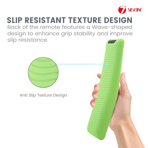 Image of 7SEVEN Compatible with Samsung Tv Remote Cover Suitable Model BN59-01XXXX Series Case to Protect Remote Control from Physical Damage, Ensure Smart Remote with 3 Hotkeys at Last Row Only Fit (Green)