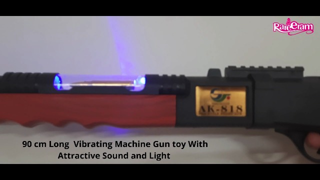 Light and Sound Musical Long Gun Toy with Powerful Vibration