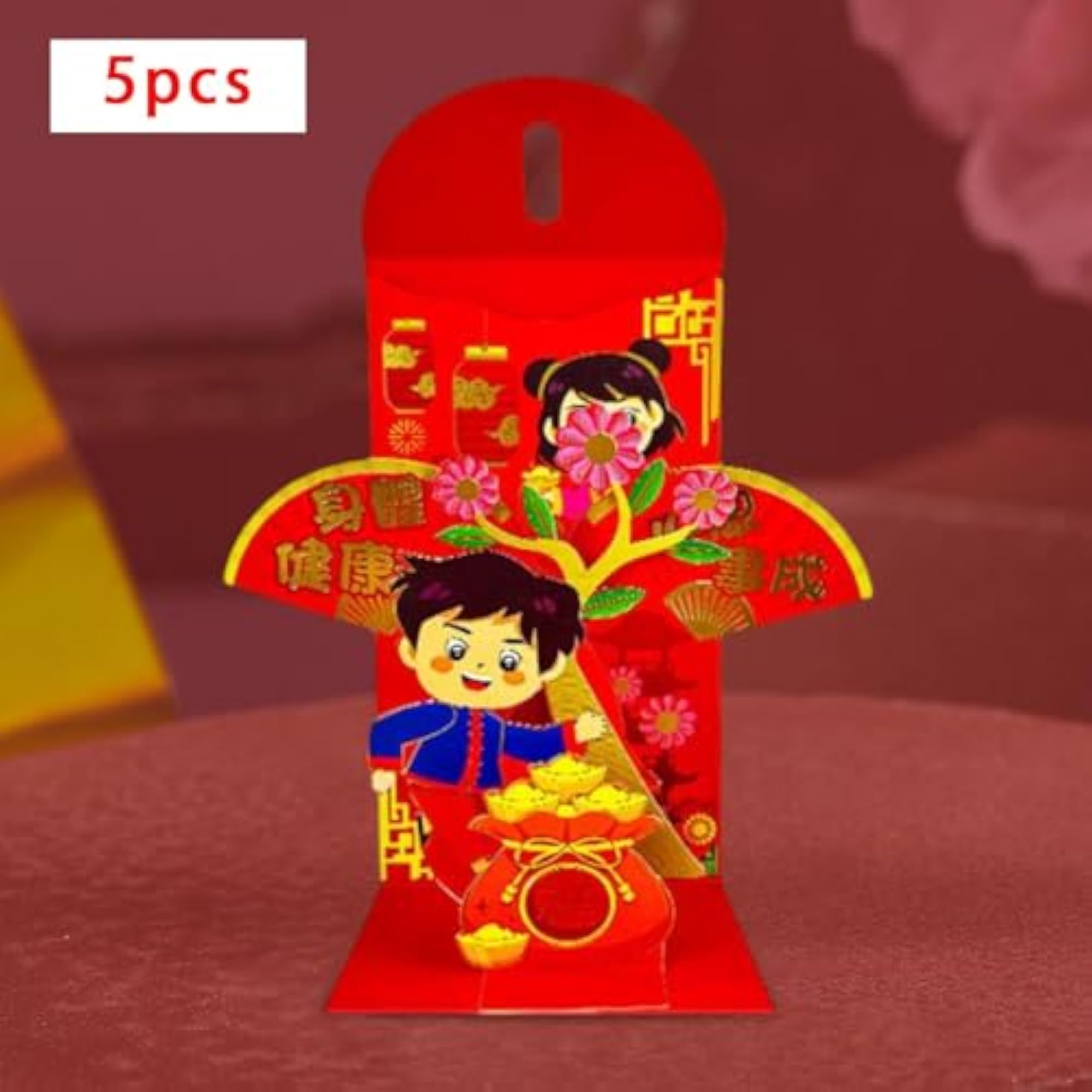 5X Chinese New Year Red Envelopes for Festivals