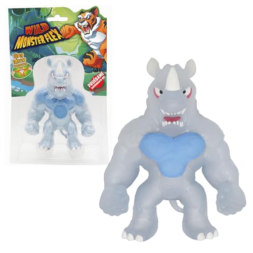 Bizak Monsterflex Classic Animales - Wild Monster Rhynox, Muñeco Súper Extensible y Elástico, 25 cm, 14 para Coleccionar, para Fans Coleccionistas y Niños Desde 4 Años (64390011-8)