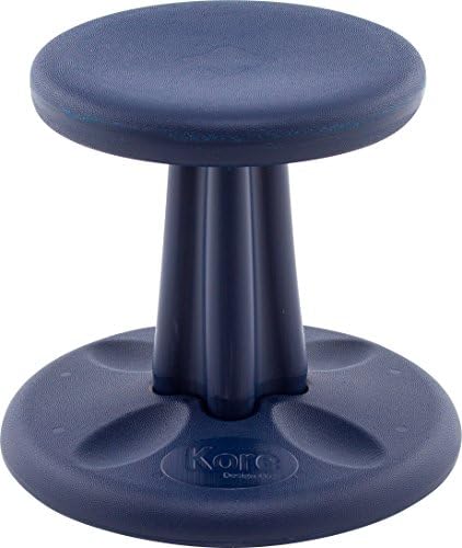 Kore Kids Preschool Wobble Chair - Flexible Seating Stool for Classroom, Preschool, Kindergarten & Elementary School - Age 4-5 yrs, Dark Blue (12in)