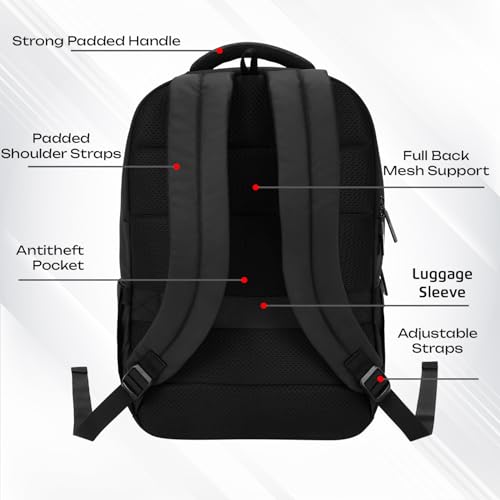 Image of Safari Smart Plus Formal Business Laptop Backpack Bag for Man & Women, Ideal for Office Use for men /School /College Boys and Girls, 2 Compartment, Antitheft pocket, Trolley Sleeve & Organizer
